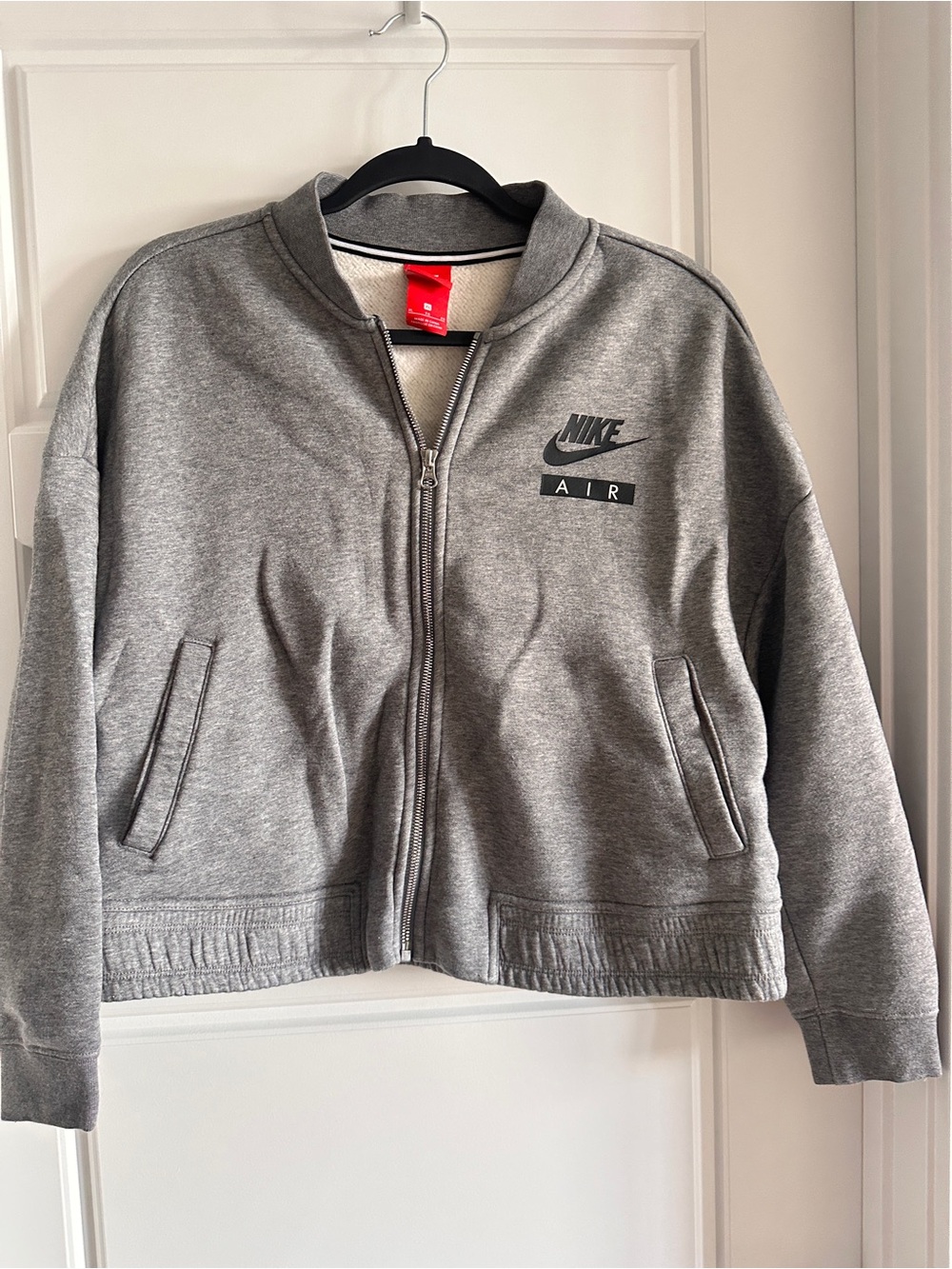Nike Air Women's Heather Gray Bomber Jacket